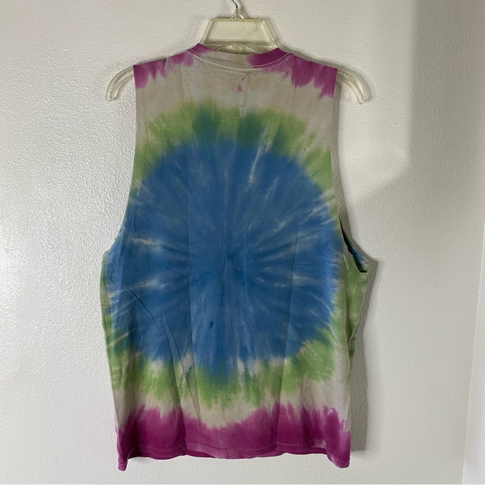 Jimi Hendrix Distressed Tank Top Size M Tye Die DIY Sleeves Cut Out - Picture 5 of 6